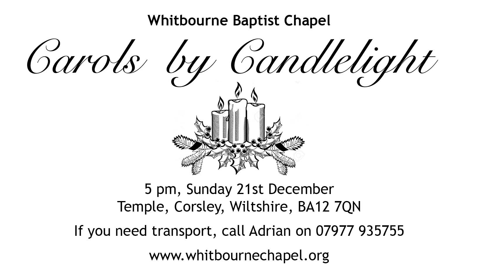 Whitbourne Chapel Carols by Candlelight